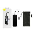 Hub BASEUS 4-portowy USB-C (ciemnoszara)