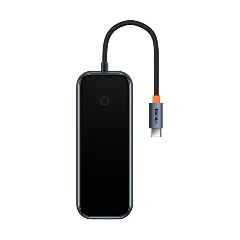 Hub BASEUS 4-portowy USB-C (ciemnoszara)