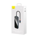 Hub BASEUS 4-portowy USB-C (ciemnoszara)