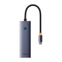 Hub BASEUS UltraJoy 4-portowy USB-C (szary)