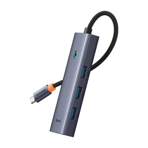 Hub BASEUS UltraJoy 4-portowy USB-C (szary)