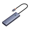 Hub BASEUS UltraJoy 4-portowy USB-C (szary)