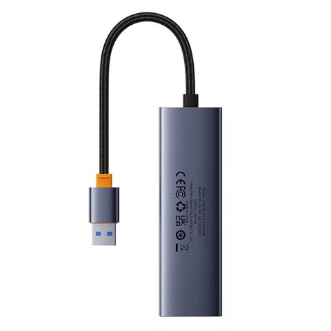 Hub USB BASEUS UltraJoy 4-portowy (szary)