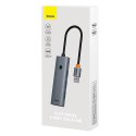 Hub USB BASEUS UltraJoy 4-portowy (szary)