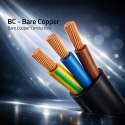 Qoltec Kabel zasilający IEC C13 | C14 | 3x0.75mm² | Czysta miedź Cu | 2m