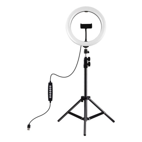 Lampa pierścieniowa PULUZ 26cm statyw 1.1m RGBW LED
