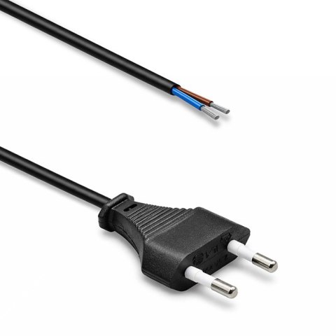 Qoltec Kabel zasilający CEE 7/16 (C) | 2x0.75 mm² | miedź Cu | odizolowany lutowany | 1.8m