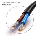 Qoltec Kabel zasilający CEE 7/16 (C) | 2x0.75 mm² | miedź Cu | odizolowany lutowany | 1.8m