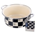 Garnek Emaliowany 2,2 L ORION SZACHOWNICA 20 cm Indukcja Zmywarka