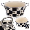 Garnek Emaliowany 2,2 L ORION SZACHOWNICA 20 cm Indukcja Zmywarka