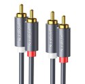 Przewód 2x RCA (Cinch) do 2x RCA (Cinch) UGREEN AV104 2m (czarny)
