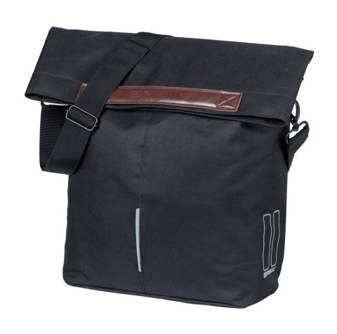 Sakwa pojedyncza BASIL CITY SHOPPER 14-16L, MIK Hooks, black (NEW 2026)
