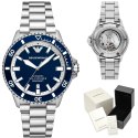 ZEGAREK MĘSKI EMPORIO ARMANI AR60079 Sea Explorer AUTOMATIC (zi110a) + BOX