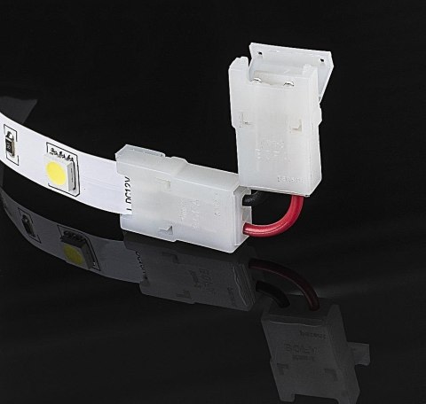 Konektor złączka taśm LED V-TAC L kątowa 90st do taśm i pasków LED gęste i zwykłe 8mm