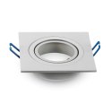 Oczko V-TAC aluminiowe odlew 1xGU10 kwadrat białe VT-782SQ-WH