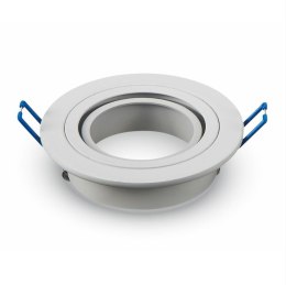 Oczko V-TAC aluminiowe odlew 1xGU10 okrągłe białe VT-782RD-WH