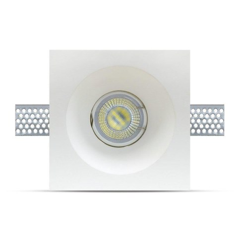 Oczko V-TAC gips GU10 wpuszczane okrągłe 120x120 białe VT-714