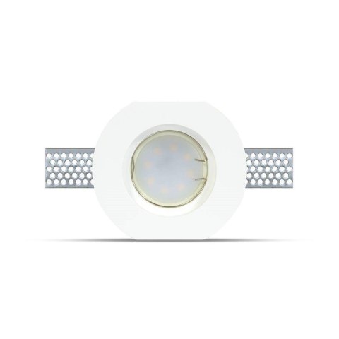 Oczko V-TAC gips GU10 wpuszczane okrągłe białe fi.140 białe VT-764