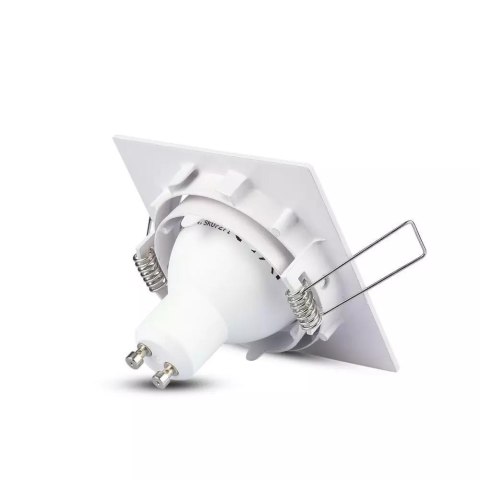 Oczko V-TAC GU10 kwadrat ruchome białe VT-779-WH-SQ