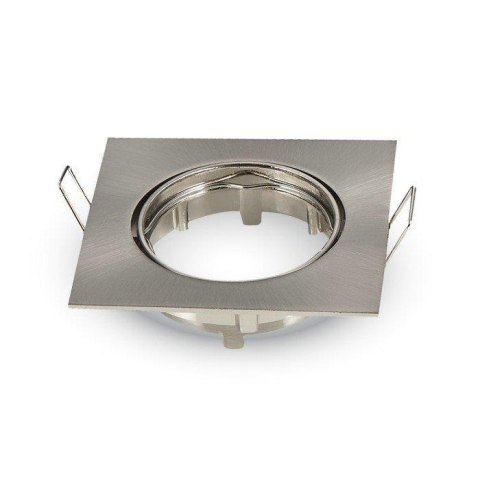 Oczko V-TAC GU10 kwadrat ruchome satyna VT-779-SN-SQ