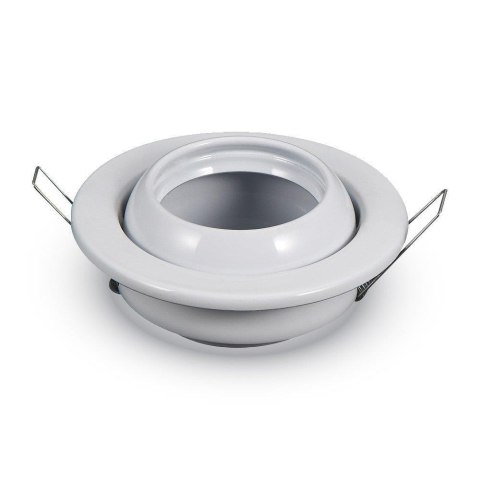 Oczko V-TAC GU10 okrągłe regulowany kąt białe VT-780-WH