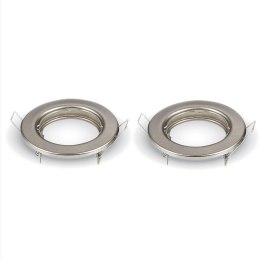 Oczko V-TAC GU10 okrągłe stałe satyna (opak. 2 szt) VT-778-SN