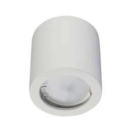 Oprawa V-TAC gips GU10 natynkowa tuba okrągła biała 70x75 VT-727RD