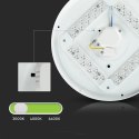 Oprawa sufitowa plafoniera V-TAC 18W LED mleczny zmiana koloru CCT fi.310 VT-8418 3000K-6400K 1800lm