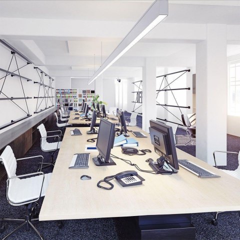 Profil aluminiowy anodowany V-TAC 2mb klosz mleczny 50x75mm VT-8127