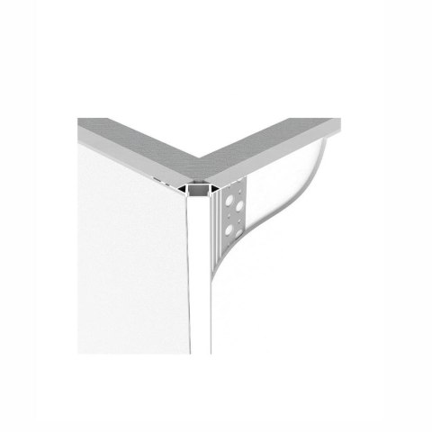 Profil aluminiowy anodowany do gipsowania narożny zewnętrzny V-TAC 2mb klosz mleczny VT-8103