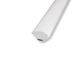 Profil aluminiowy anodowany kątowy na dwie taśmy V-TAC 2mb klosz mleczny VT-8105