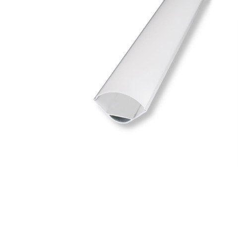 Profil aluminiowy anodowany kątowy na dwie taśmy V-TAC 2mb klosz mleczny VT-8105