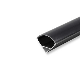 Profil aluminiowy kątowy czarny V-TAC 2mb klosz czarny VT-8109