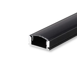 Profil aluminiowy czarny V-TAC 2mb klosz czarny VT-8113