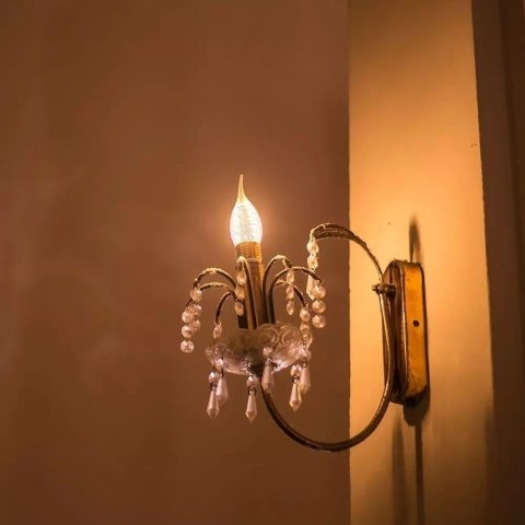 Żarówka LED V-TAC 4W filament E14 świeczka bursztyn płomyk twist VT-1947 2200K 350lm