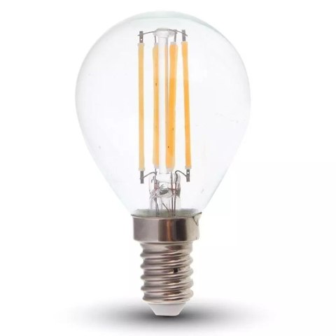 Żarówka LED V-TAC 6W filament E14 kulka P45 VT-2466 4000K 600lm