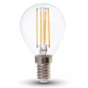 Żarówka LED V-TAC 6W filament E14 kulka P45 VT-2466 6400K 600lm