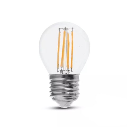 Żarówka LED V-TAC 6W filament E27 kulka G45 VT-2386 6400K 800lm
