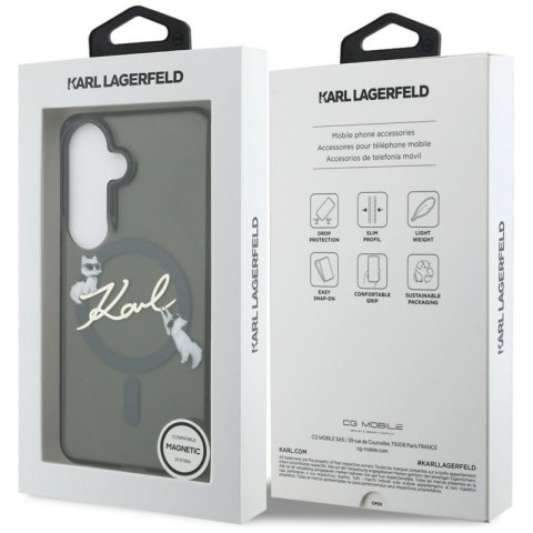 Karl Lagerfeld IML KC Script MagSafe - Etui Samsung Galaxy S26+ (czarny)