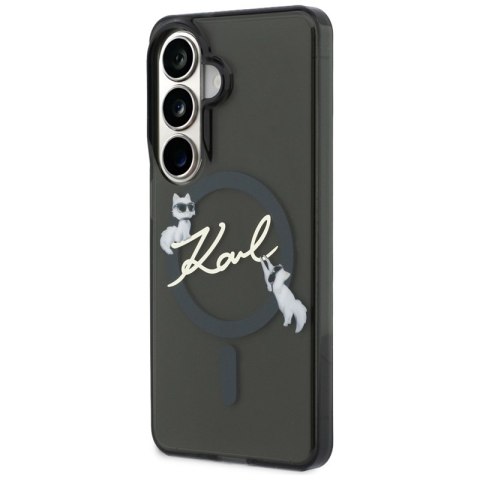 Karl Lagerfeld IML KC Script MagSafe - Etui Samsung Galaxy S26 (czarny)