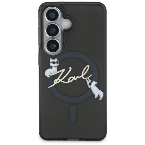Karl Lagerfeld IML KC Script MagSafe - Etui Samsung Galaxy S26 (czarny)