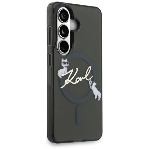 Karl Lagerfeld IML KC Script MagSafe - Etui Samsung Galaxy S26 (czarny)