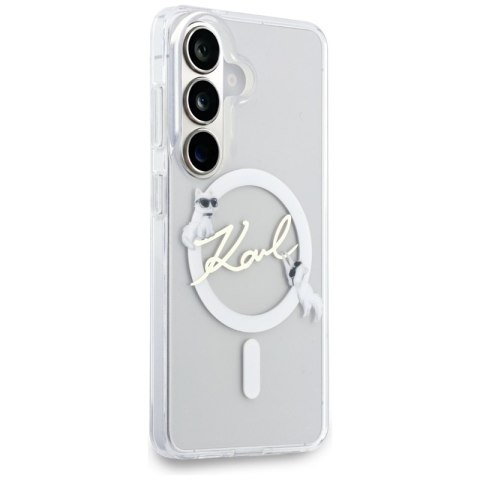 Karl Lagerfeld IML KC Script MagSafe - Etui Samsung Galaxy S26 (przezroczysty)