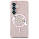 Karl Lagerfeld IML KC Script MagSafe - Etui Samsung Galaxy S26 (różowy)