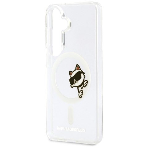 Karl Lagerfeld IML Peekaboo Choupette MagSafe - Etui Samsung Galaxy S26+ (przezroczysty)