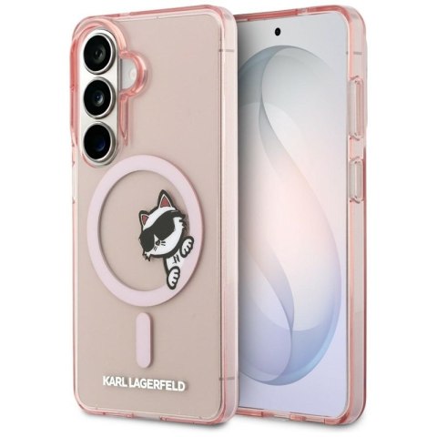 Karl Lagerfeld IML Peekaboo Choupette MagSafe - Etui Samsung Galaxy S26 (różowy)