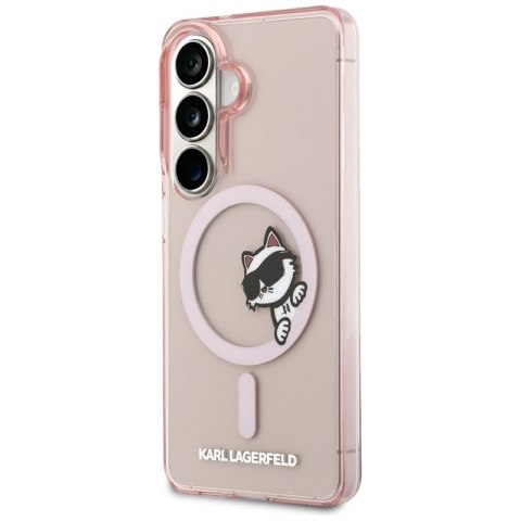 Karl Lagerfeld IML Peekaboo Choupette MagSafe - Etui Samsung Galaxy S26 (różowy)