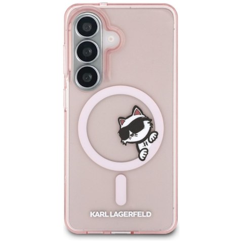 Karl Lagerfeld IML Peekaboo Choupette MagSafe - Etui Samsung Galaxy S26 (różowy)