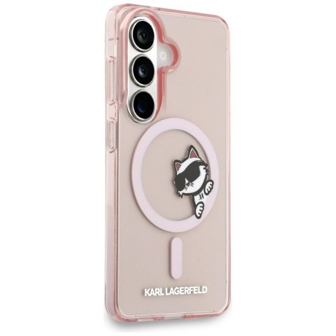 Karl Lagerfeld IML Peekaboo Choupette MagSafe - Etui Samsung Galaxy S26 (różowy)
