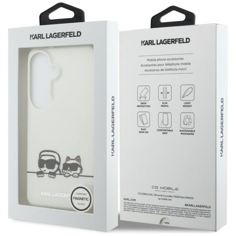 Karl Lagerfeld IML Peekaboo Karl & Choupette MagSafe - Etui Samsung Galaxy S26+ (przezroczysty)